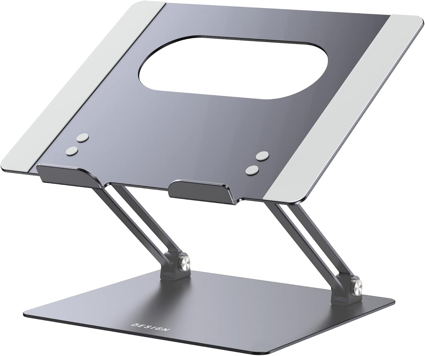 BESIGN LS10 Aluminum Laptop Stand, Ergonomic Adjustable Notebook Stand, Computer Holder Compatible with Air, Pro, Dell, HP, Lenovo More 10-14" Laptops, Space Gray