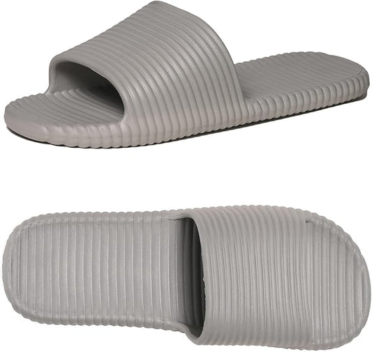 Shower Shoes for Women's Men's Home Slides Quick Drying Non-Slip Indoor Outdoor Slipper for Spa Gym Pool Beach Sandal