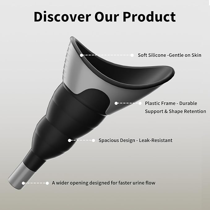 PFP Female Urination Device - Female Urinals for Women with Storage Pouch, Pee Funnel for Women Travel Companion for Outdoor & Surgery, Female Urinal Perfect for Hiking, Camping, Travel