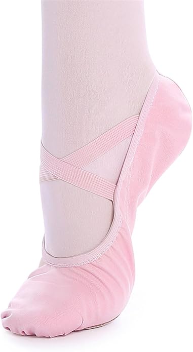 TXJ Sports Ballet Shoes for Women Girls, Women's Ballet Slipper Canvas Dance Shoes Split Sole Yoga Dance Flats