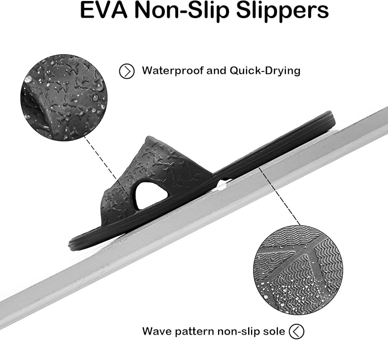 Anmerl Travel Slippers for Women and Men, Portable Foldable Slippers with Cotton Storage Bag, Soft Comfy Non-Slip Quick Dry House Bathroom Shower Shoes Spa Gym Swimming Beach Sandals