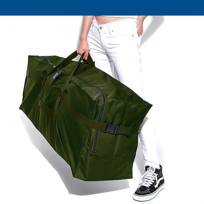 Arxus Large Duffel Bag, Waterproof Carry on Weekend Overnight Storage Bag over Luggage for Airline, Travel, Camping, Moving