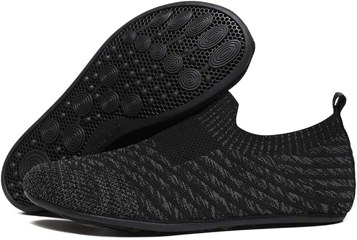 ditont Non-Slip Indoor House Slippers Lightweight Comfortable Grip House Home Shoes for Men Women