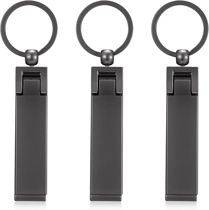 Hotop 3 Pieces Purse Hook for Table Instant Bag Hook Hanger, 2-in-1 Handbag Table Holder Hanger Set Mobile Phone Holder Foldable Storage Stylish Swivel Design for Women Desk(Black)