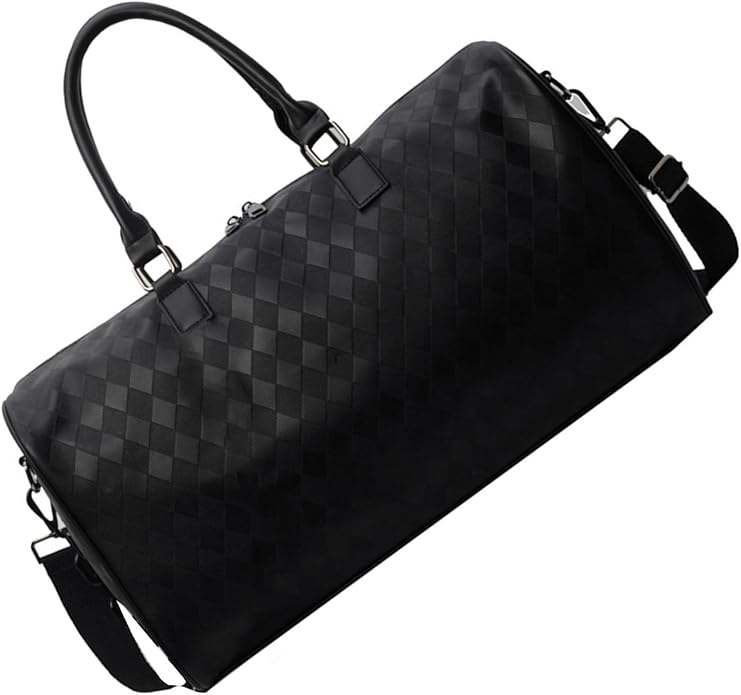 Gym Bag Large Capacity Travel Bag Fashionable Fitness Bag PU Leather Overnight Bag Weekends Bag Hospital Bag for Daily