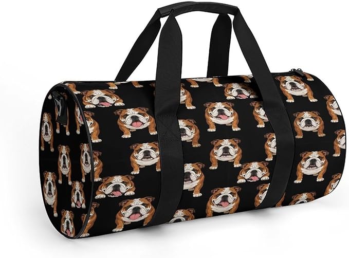 Lightweight Travel Sports Carry On Bag English Bulldogs Basketball Football Weekender Bag Sport Gym Fitness Tote