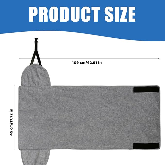 Airplane Foot Hammock Portable Height Adjustable Foot Hammock for Plane Travel Relieves Legs Pressure Feet Rest for Office, Desk, Bus, Train, Long Trip for Plane Travel