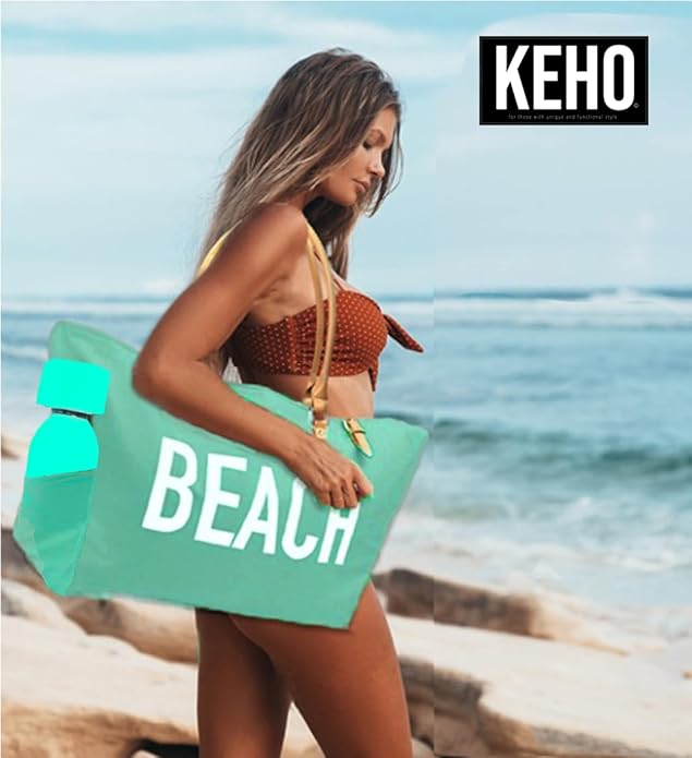 Keho Waterproof Beach Bag with Pockets For Women (Sandproof)