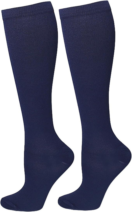 Bestjybt Compression Socks for Women & Men Circulation 15-20 mmHg Support Socks for Athletic Running Cycling