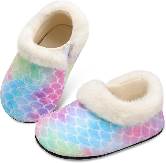 Centipede Demon Toddler Slippers for Boys Girls Slip on Kids Baby Toddlers House Shoes Lightweight Barefoot Furry Sock Shoes Indoor Outdoor Warm Walking Shoes