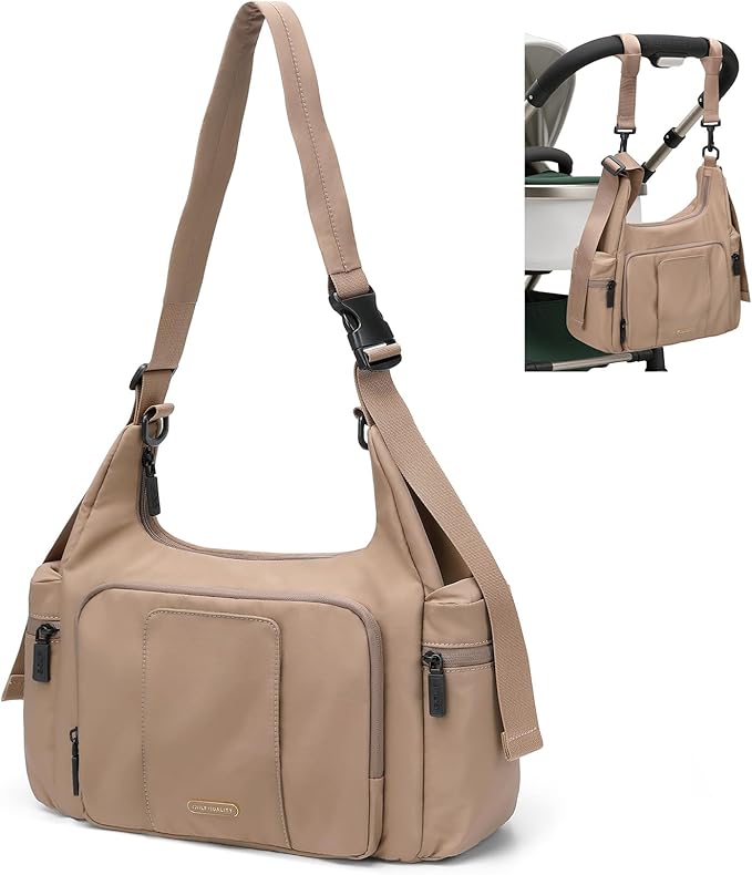 14L Puffer Diaper Bag Tote, Large Capacity Travel Diaper bags, Crossbody Hospital Bag for mom