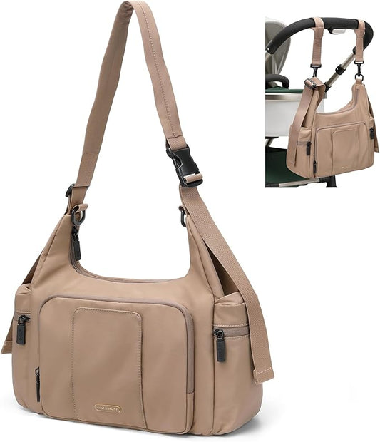 14L Puffer Diaper Bag Tote, Large Capacity Travel Diaper bags, Crossbody Hospital Bag for mom