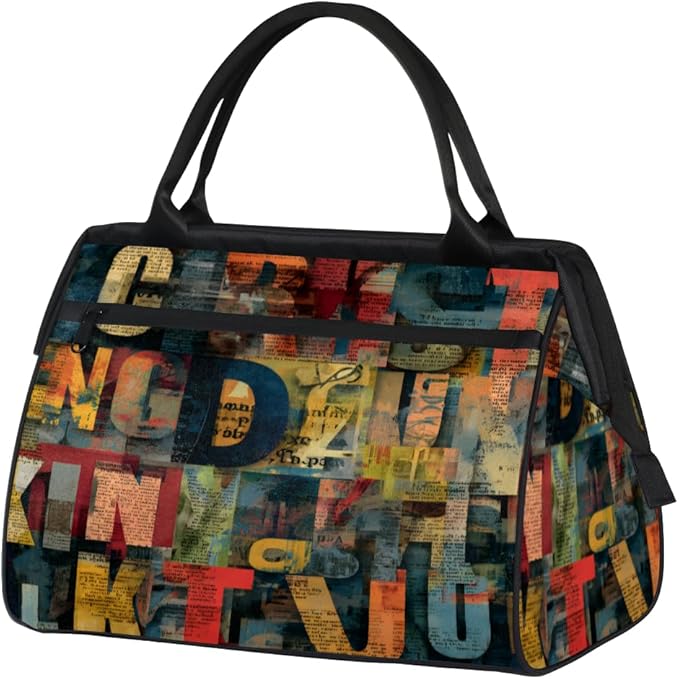 Graffiti Overnight Weekender Bag for Women Men Travel Duffel Bags Waterproof Luggage Carry on Sports Yoga Gym Bag