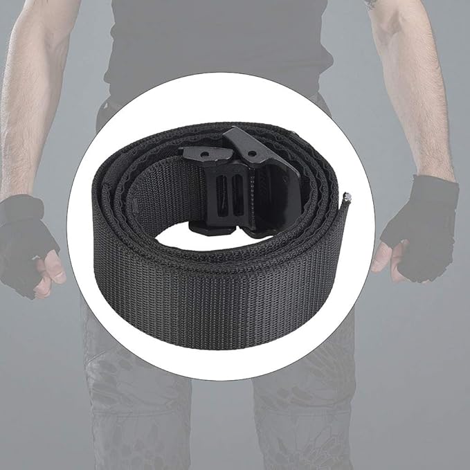 Security Money Pocket Belt with Zipper for Outdoor Travel Anti Theft Safety Wallet Polyester Wear Durable Unisex Waist Belt Suitable for Hiking Climbing