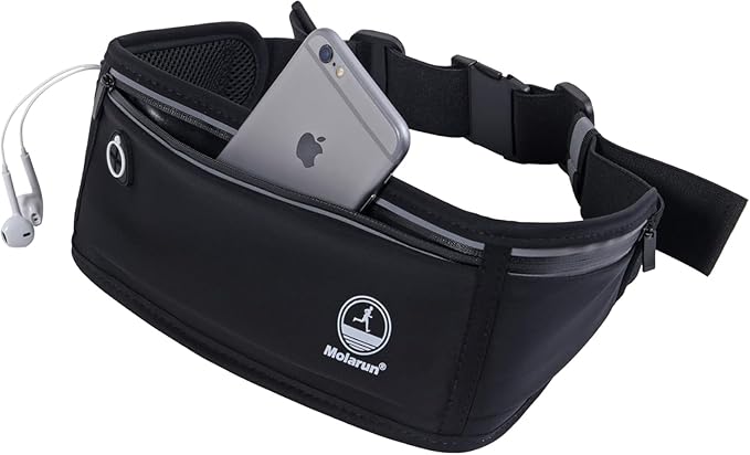 Slim Running Belt Fanny Packs for Women Men, Phone Holder for Running Hiking