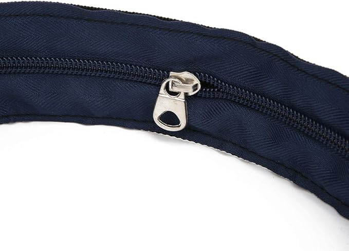 Anti Theft Money Belt with Zipper Pocket, Sports Waist Bag for Running Travel, Concealed Wallet Belt for Outdoor Activities, Secure Hidden Pouch for Cash Cards Valuables (5CM)