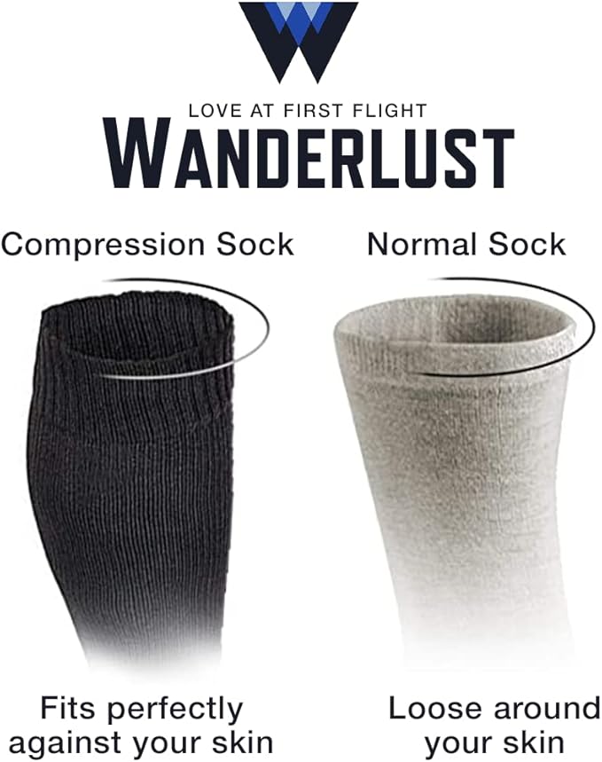 Wanderlust Travel Compression Socks - Support Stockings