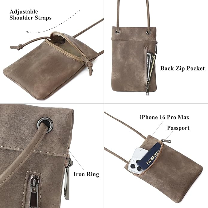 Small Crossbody Women Cell Phone Purse Wallet Bag With Shoulder Strap