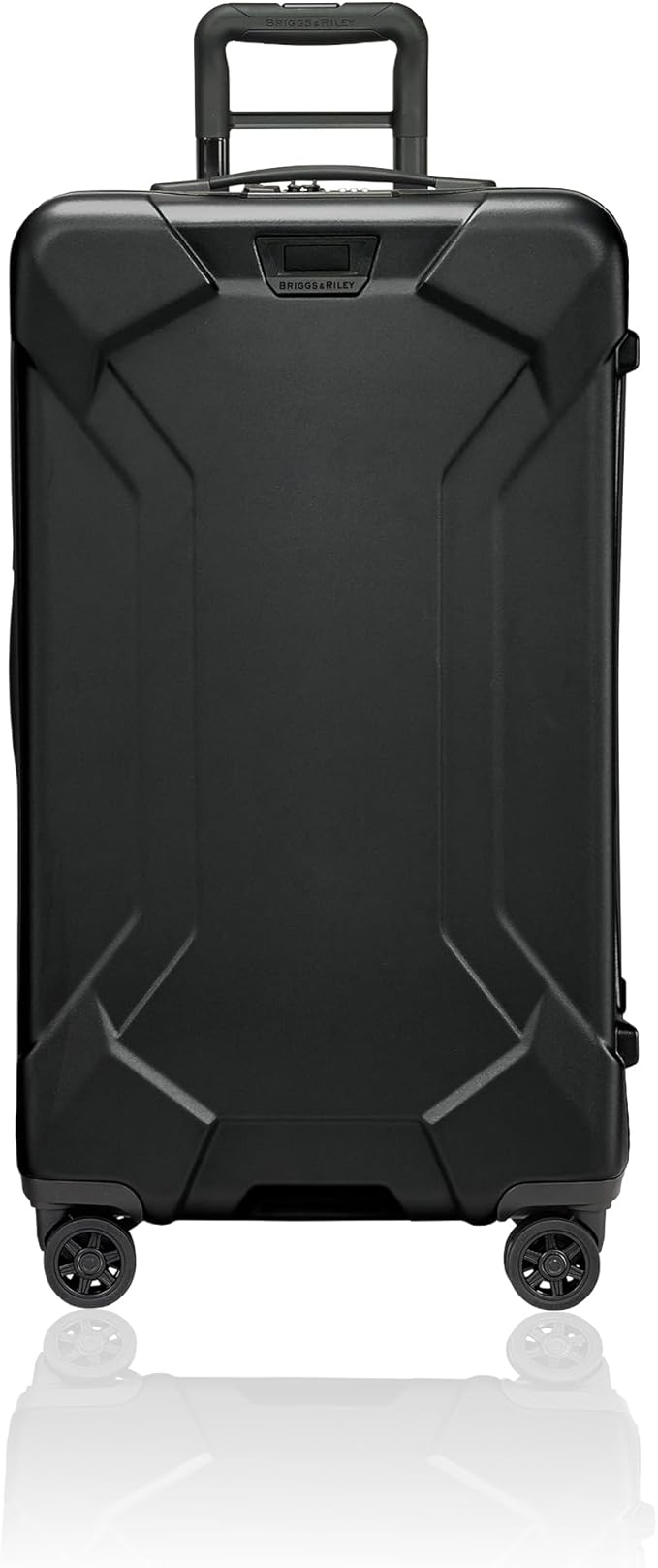 Briggs & Riley 28" Medium Trunk Spinner - Checked Luggage for Travel, Suitcases with Wheels, Hardside Rolling Bag for Men & Women, Self-Repairing Zipper - Torq Collection, Stealth Black