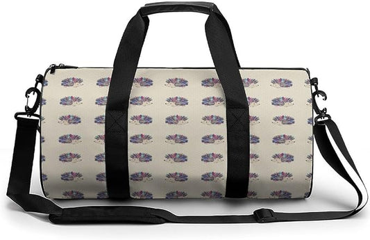Workout Lightweight Duffel Bags Hedgehog Polka Dot Carry On Weekender Overnight Bag Gym Sport Yoga Dance Bags