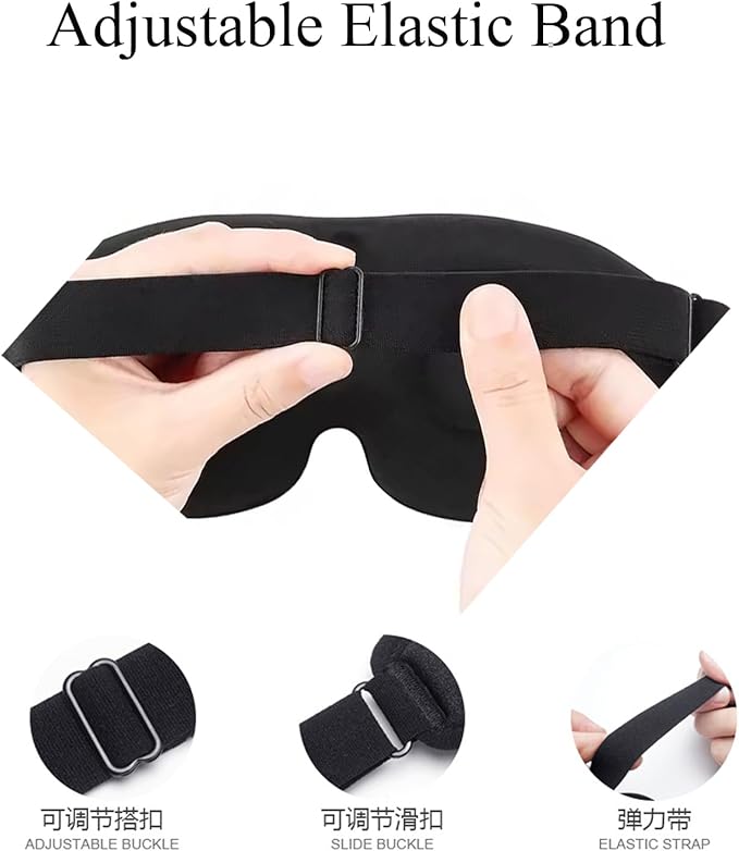 Sleep Eye Mask for Men Women Sleeping Masks, Light Blocking 3D Deep Contoured Eye Shade Cover for Travel Yoga Nap