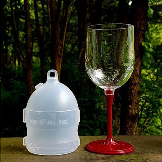 Unbreakable Wine Glass - Foldable, Portable, Detachable, Collapsible, Outdoor, Camping, Picnic (1, Red)