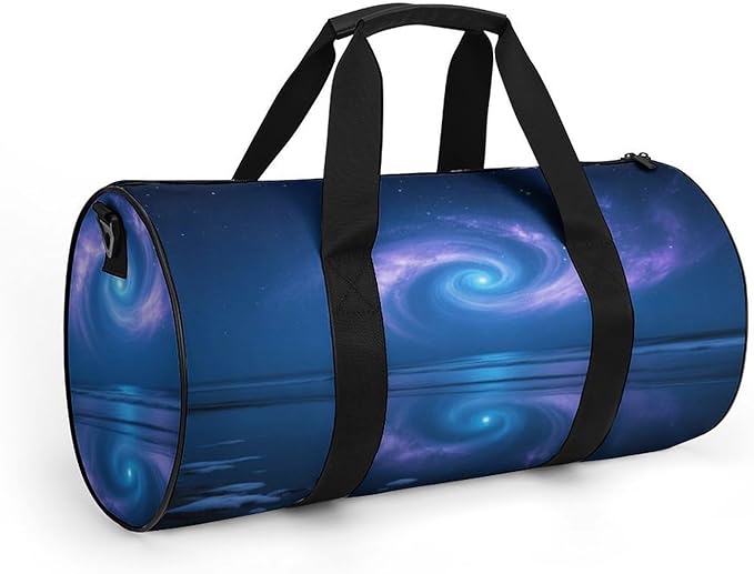 Sports Gym Bag for Women Men Travel Duffel Bag Tote Weekender Bag Mirror Sea Star Vortex Carry on Overnight Bag for Travel Swimming Fitness Workout Sports Duffle Bag