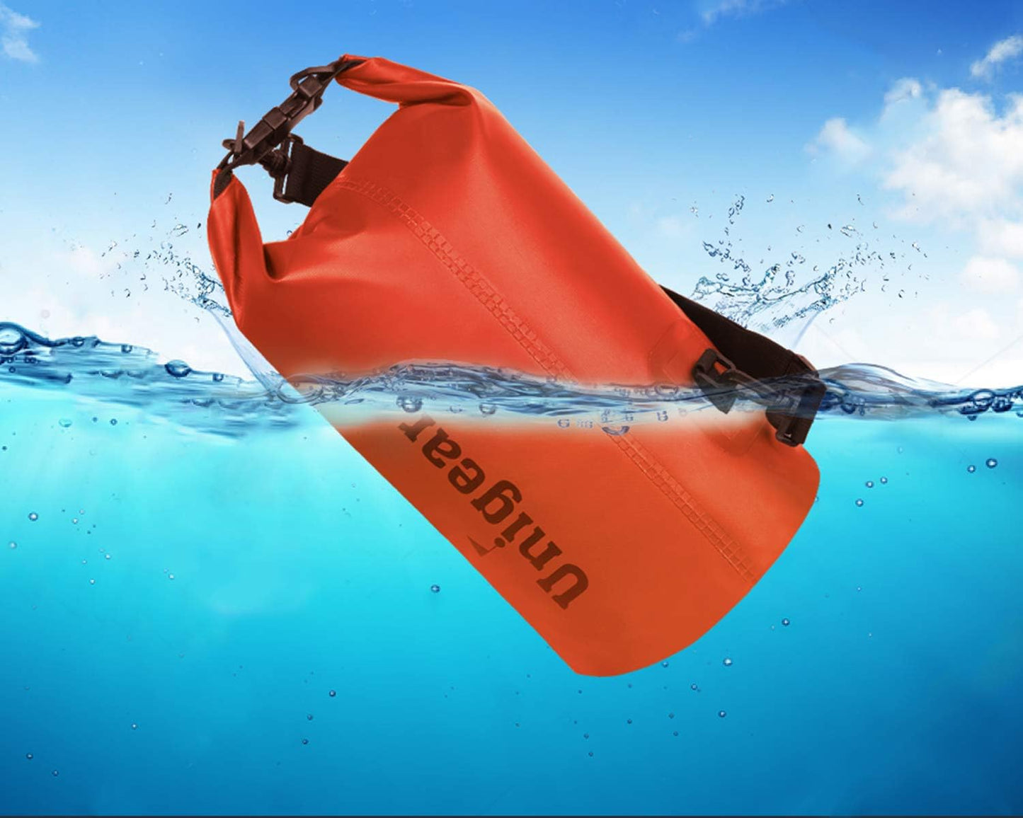 Unigear Dry Bag Waterproof, 2L/5L/10L/20L/30L/40L Floating and Lightweight Bags for Kayaking, Boating, Fishing, Swimming and Camping with Waterproof Phone Case
