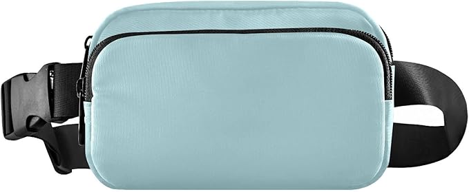 Fanny Pack for Women Men Water Resistant Fashion Waist Packs with Adjustable Strap Belt Bag for Travel Workout Jogging Hiking Powder Blue