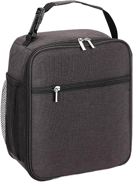 Insulated Lunch Bag for Men and Women, Leakproof Lunch Box with Mesh Pockets for Work, Gym, Travel or Camping, Lightweight and Easy Clean