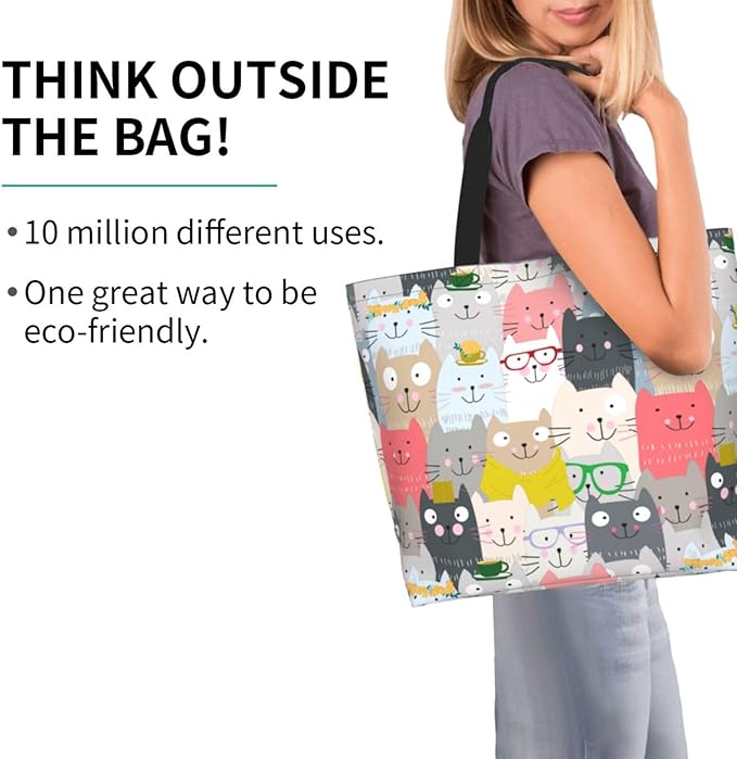 Tote Bag for Women Large Beach Bag Reusable Grocery Bags Handbag for Travel Shopping