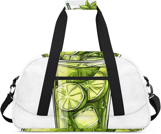 Food And Beverage (2) Kids-Duffel-Bags Gymnastics Dance Bag Carry-On Overnight Travel Gym Lightweight Dance Sports Bags For Girls Boys Kids，