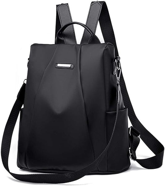 Women Backpacks Anti-Theft Ladies Backpack Purse, Women's Fashion Backpack Shoulder Bag with Replaceable Strap (Casual, Black)