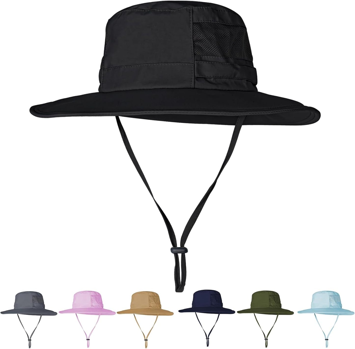 Sun Hat for Men/Women, UPF 50+ Fishing Hat,Waterproof Wide Brim Bucket Hat Foldable Boonie Hat for Hiking Garden Safari Beach
