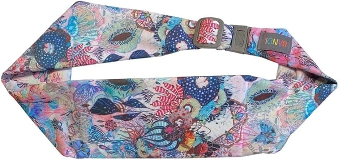 BANDI Plus Size Fanny Pack for Women - Travel-Ready Pocket Belt with Secure Hidden Money & Running Belt for Phone, Passport, Keys, & Medical Devices, Adjustable Fit, Comfortable (Coral Reef)
