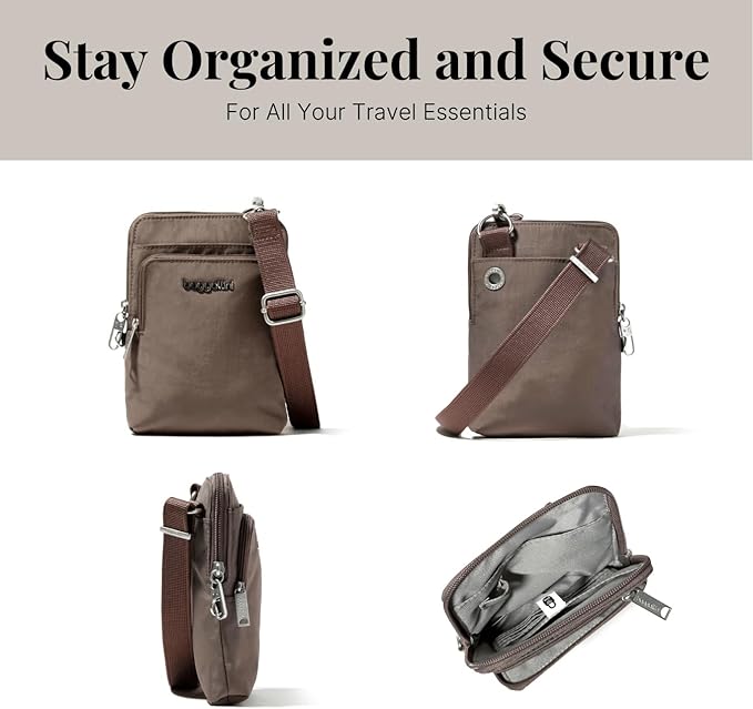 Baggallini Women's Securtex Anti-theft Activity Crossbody Bag