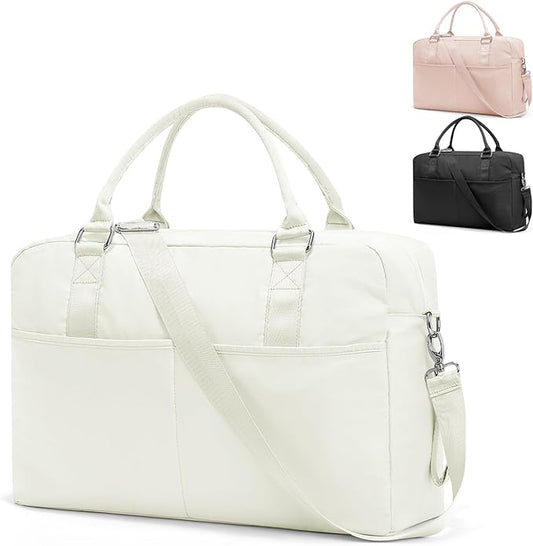 Gym Bag for Women,Travel Duffle Bag for Travel with Wet Pocket Weekender Overnight Carry On Tote Bag Luggage Bag with Trolley Sleeve Personal Item Travel Bag Hospital Diaper Bag Beige