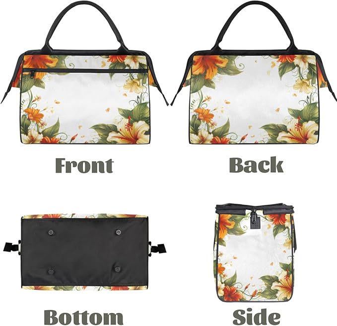 Farmhouse Rustic Floral Overnight Weekender Bag for Women Men Travel Duffel Bags Waterproof Luggage Carry on Sports Yoga Gym Bag
