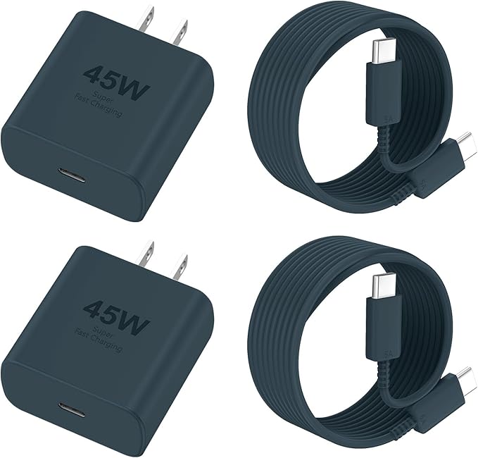 Phone 17 16 Pro Max Charger Fast Charging, 45W USB C Phone 17 16 Super Fast Charger Block with 10ft Long Type C Charging Cable Cord for i.Phone 17 Pro Max/17 Pro/17 Air/17/16/16Pro/16 ProMax-Navy blue