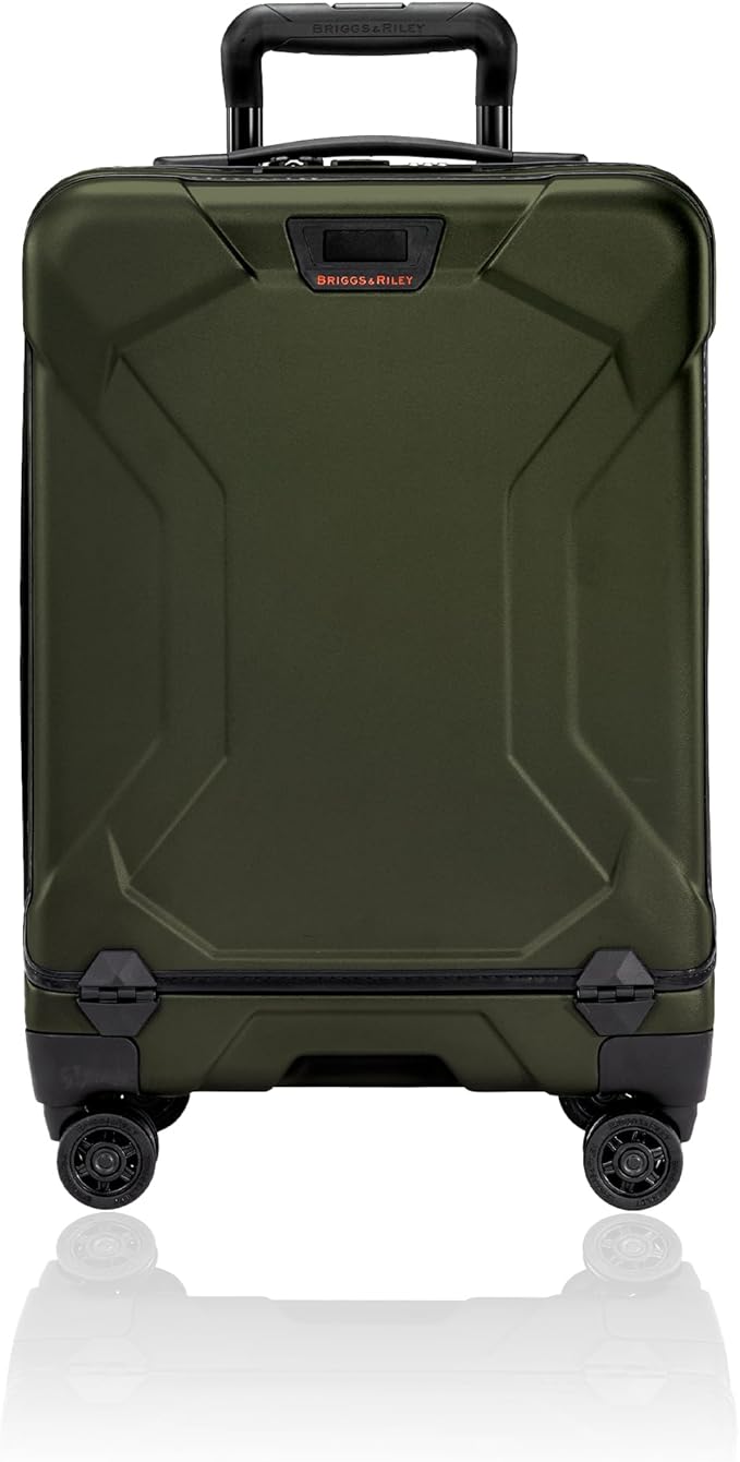 Briggs & Riley International 21" Carry On Spinner - Luggage for Travel, Suitcases with Wheels, Hardside Rolling Bag for Men & Women, Self-Repairing Zipper - Torq Collection, Hunter Green