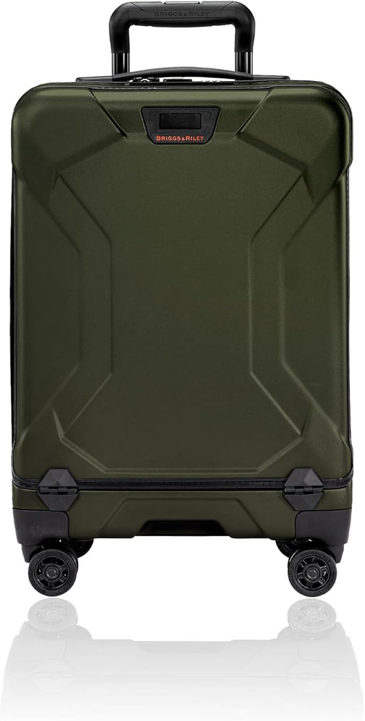 Briggs & Riley International 21" Carry On Spinner - Luggage for Travel, Suitcases with Wheels, Hardside Rolling Bag for Men & Women, Self-Repairing Zipper - Torq Collection, Hunter Green