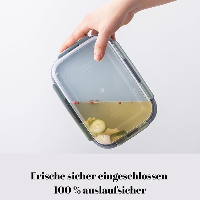 LocknLock Classic-Plus Plastic Food Storage Container | Airtight Plastic Food Storage Containers with Lids | BPA Free Stackable Food Storage for Meal Prep, Leakproof, Freezer & Dishwasher Safe, 420ml