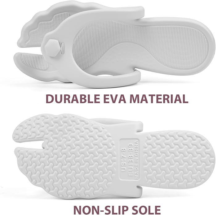 Rosoz Flip Flops for Women Men Foldable Travel Slippers Lightweight Shower Shoes Non-Slip Quick-Dry Bathroom Camp Beach Sandals