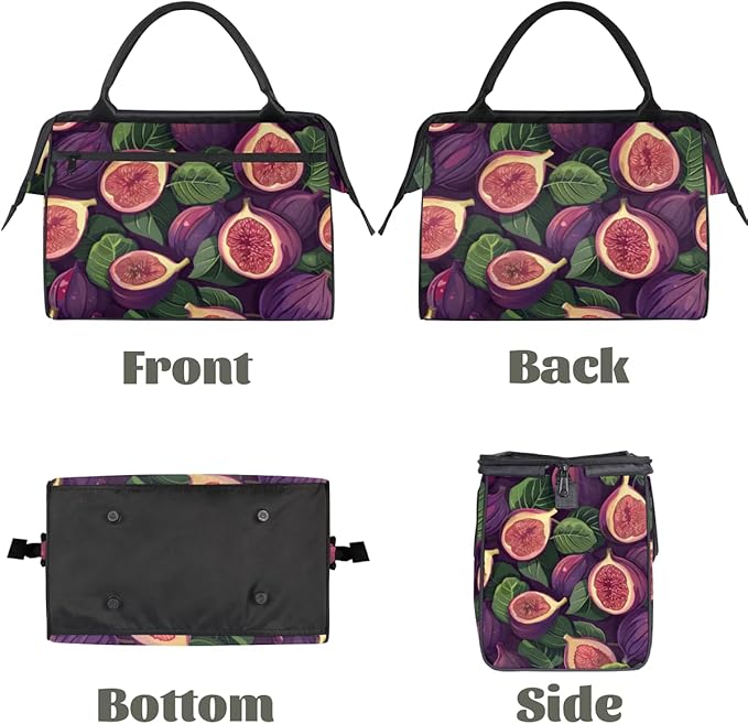 Fig Plants Overnight Weekender Bag for Women Men Travel Duffel Bags Waterproof Luggage Carry on Sports Yoga Gym Bag