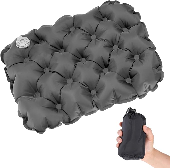 Inflatable Seat Cushion Portable Travel Airplane Seat Cushion Self-Inflating Camping Air Sitting Pad Portable Bleacher Cushions for Office Chair Hiking Outdoor Climbing Kayak Patio Car