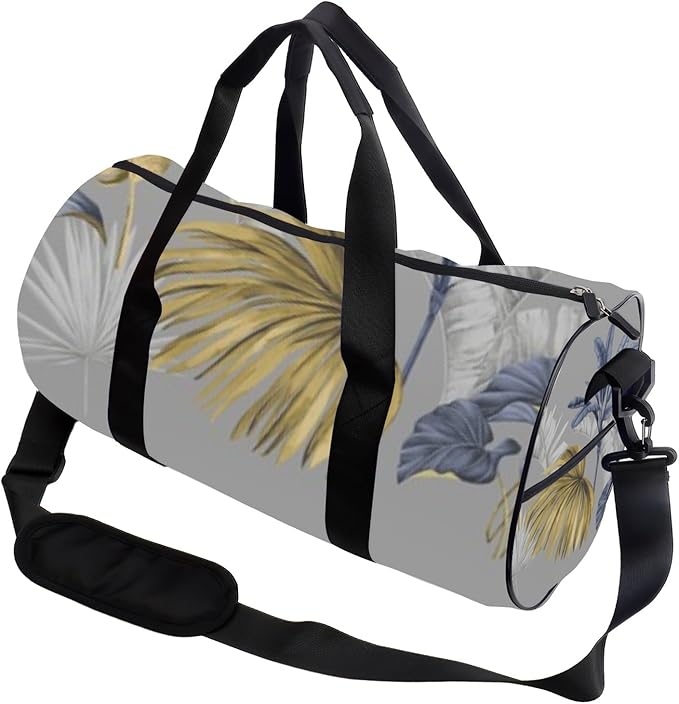 Soft Blue Accents Foldable Gym Bags For Women Oxford Tote Bags Adjustable Shoulder Strap, Convertible Carry Backpack Cute Duffle Bag For Basketball Wrestling Gym Backpack Women