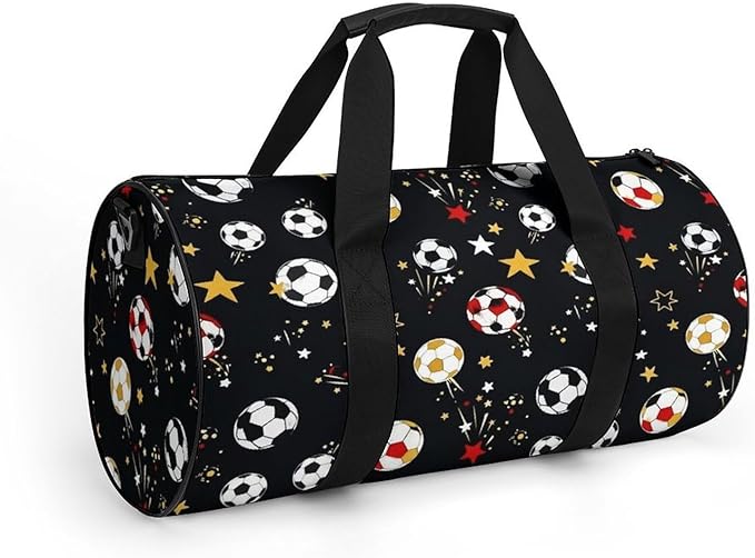 Travel Duffle Bag Soccer Football Carry On Weekender Bags Foldable Overnight Bag Workout Lightweight Bags