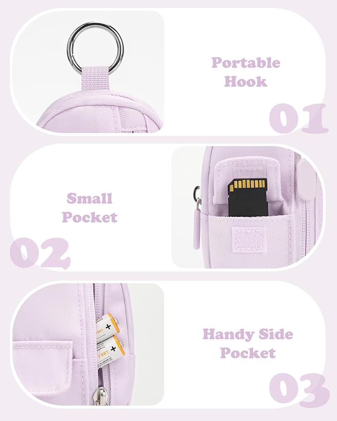 Soft Camera Case for Digital Camera KODAK PIXPRO FZ55/ FZ45/CAMKORY DC403 FHD 1080P,Travel Camera Pouch, Carry Case Bag Cute Small