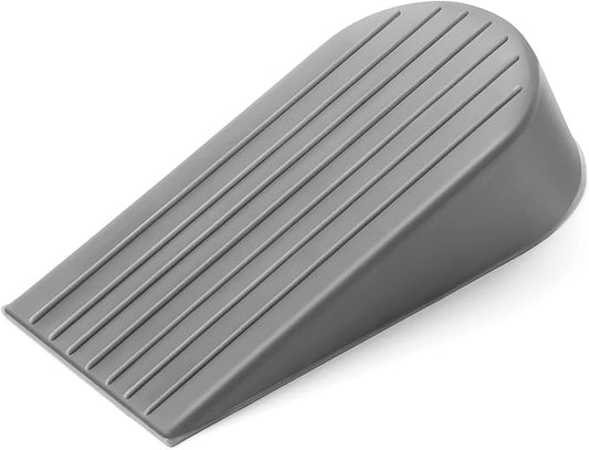 Crosize Grey Extra Large Door Stopper, High 1.9 Inches Big Door Stop for Floor Rubber Doorstop Wedge, Door Gaps and Prevent The Lock-Outs, Floor Sturdy Door Stops for Heavy Duty Bottom of Doors
