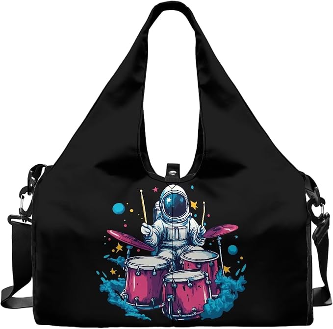Mens Gym Bags with Yoga Mat Holder Strap, Gym Duffle Bag with Shoes Compartment, Wet Pocket, Gym Backpack Carring Workout Stuff Accessories